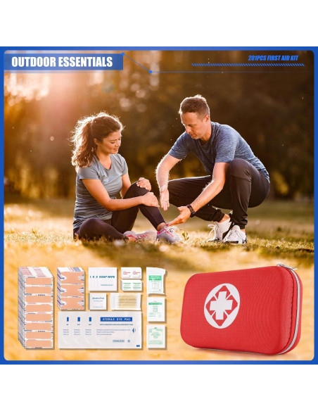 Kit de Primeros Auxilios Compacto KNVBIN 201 Suministros Impermeable Kit de Primeros Auxilios Compacto KNVBIN 201 Suministros Impermeable