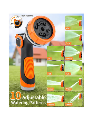 Carrete de Manguera de Jardín KOSOEUR 19.81 m Retráctil Automático