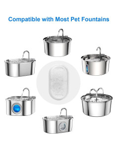 Filtros de Agua para Gatos NautyPaws - Paquete 8 Filtros + 8 Esponjas 2