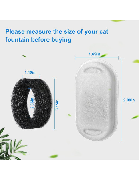 Filtros de Agua para Gatos NautyPaws - Paquete 8 Filtros + 8 Esponjas Filtros de Agua para Gatos NautyPaws - Paquete 8 Filtros + 8 Esponjas