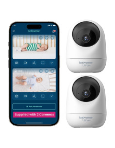 Monitor de Video para Bebés Babysense 2Peek 3MP HD con 2 Cámaras