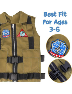 Conjunto de Disfraces Deluxe S.W.A.T. Liberty Imports para Niños 2