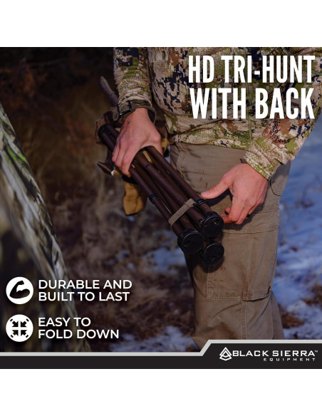 Silla Tripode Plegable Black Sierra HCH-004 136 Kg Camo Silla Tripode Plegable Black Sierra HCH-004 136 Kg Camo