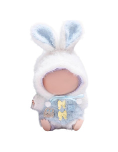 Ropa de Muñeca 17 cm Labubu Mono Conejo Azul Suave