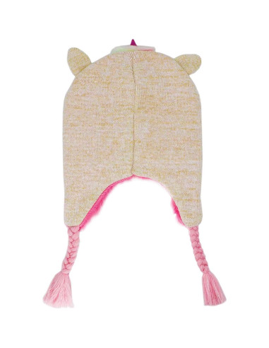 Gorro de Invierno Unicornio Brillante para Niñas 2-8 Años