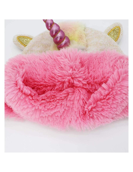 Gorro de Invierno Unicornio Brillante para Niñas 2-8 Años Gorro de Invierno Unicornio Brillante para Niñas 2-8 Años