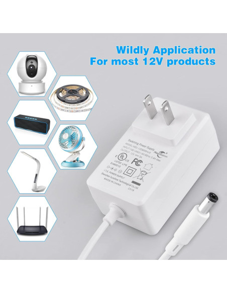 Adaptador de Corriente iNextStation 12V 3A para LED y LCD Adaptador de Corriente iNextStation 12V 3A para LED y LCD