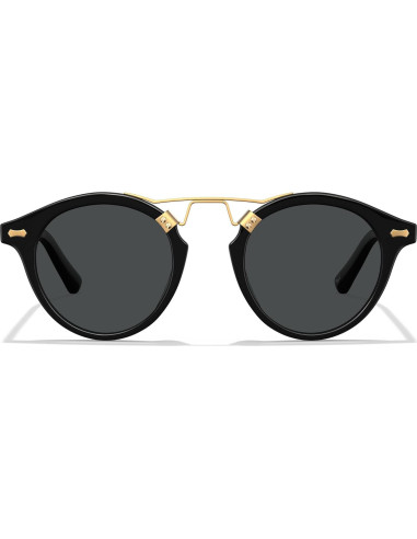 Gafas de sol polarizadas CARFIA para hombres, marco negro, protección UV