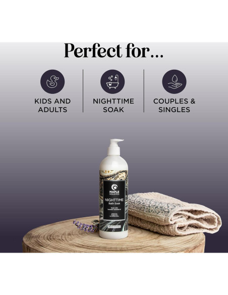 Baño de Burbujas de Lavanda Maple Holistics 473 ml - Aromaterapia Baño de Burbujas de Lavanda Maple Holistics 473 ml - Aromaterapia