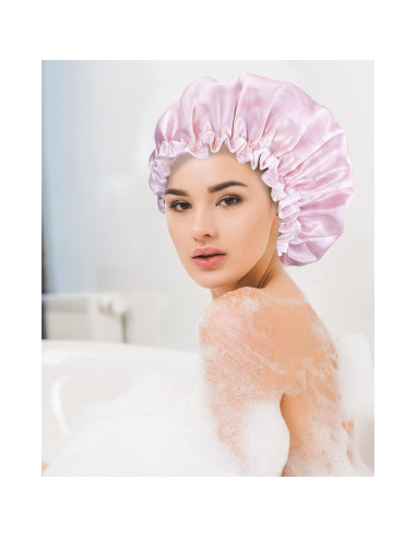 Gorro de Ducha Reutilizable Aquior Doble Capa Rosa 30g
