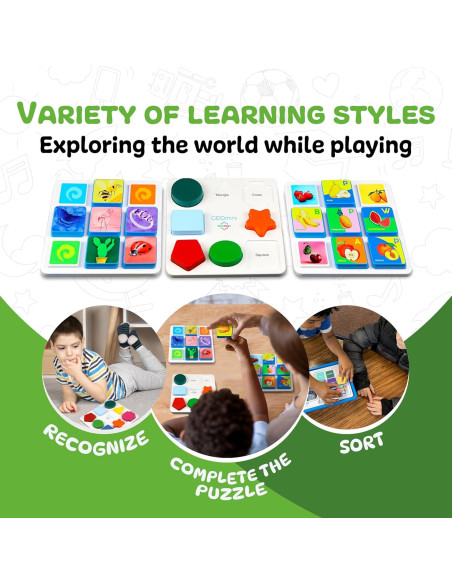 Juguetes de Aprendizaje Edu&Kate Etapa 1 - 27 Piezas Montessori Juguetes de Aprendizaje Edu&Kate Etapa 1 - 27 Piezas Montessori
