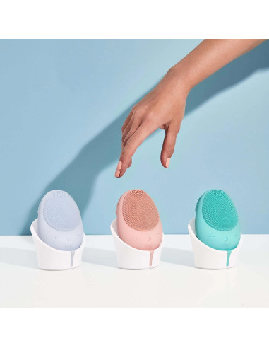 Limpiador Facial Eléctrico Eggo Sonic Rosa - Exfoliador y Masajeador