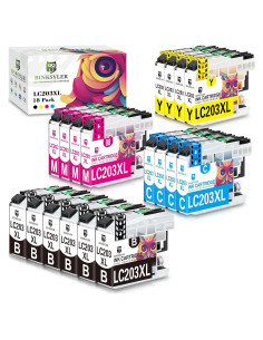 Paquete de 18 Cartuchos de Tinta BINKSYLER LC203XL para Brother