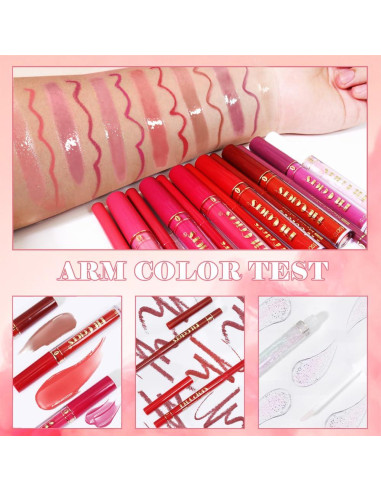 Set de Maquillaje de Labios Sam Sugar 13 Piezas Hidratante