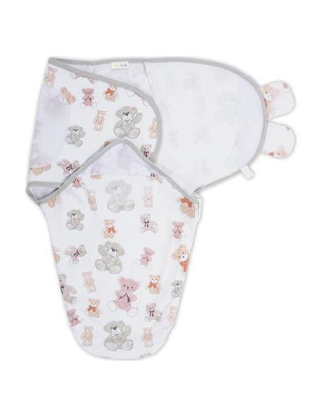 Saco de Sueño LollyBanks Oso de Peluche Algodón Orgánico 0-3 Meses Saco de Sueño LollyBanks Oso de Peluche Algodón Orgánico 0-3 Meses