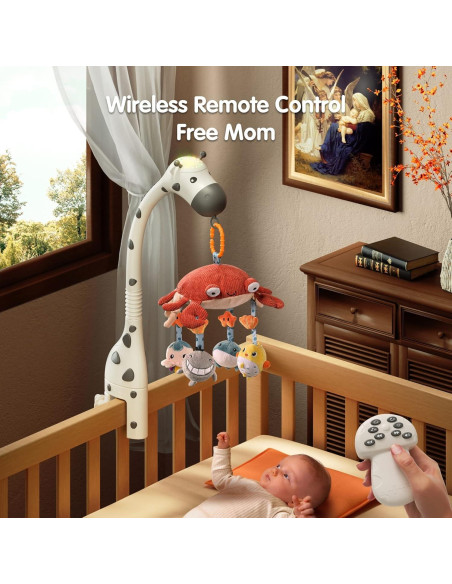 Móvil de Cuna Tumama 3 en 1 con Proyector y Control Remoto Móvil de Cuna Tumama 3 en 1 con Proyector y Control Remoto
