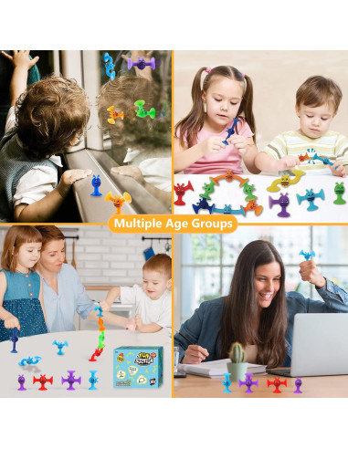 Juguetes de Ventosa Montessori ZMZS 40 Piezas para Bebés 3+