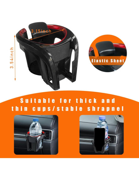 Soporte Multifuncional para Taza y Teléfono Augeny Negro/Rojo Soporte Multifuncional para Taza y Teléfono Augeny Negro/Rojo