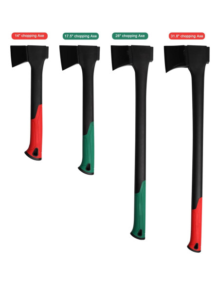 Hacha de Camping CHI SHANG 71 cm Verde, Acero Inoxidable Hacha de Camping CHI SHANG 71 cm Verde, Acero Inoxidable