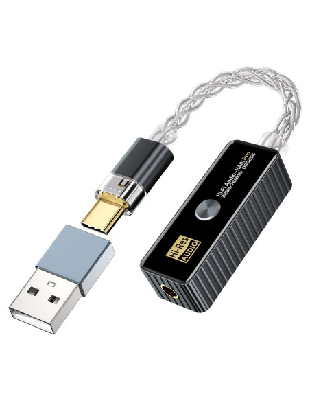 Amplificador de Auriculares Daakro HA01 Pro USB-C 32bit/768KHz Amplificador de Auriculares Daakro HA01 Pro USB-C 32bit/768KHz