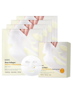 Mascarilla Facial de Colágeno SEWOG Hidratante Antienvejecimiento 4 Pzas