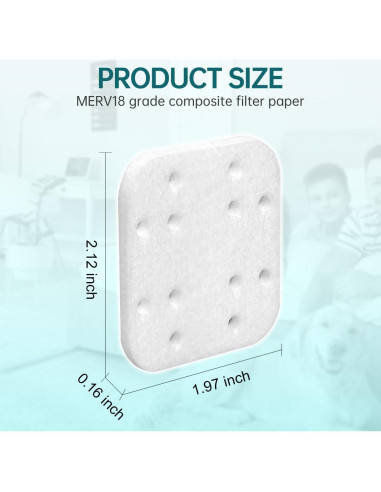 Filtros de Reemplazo para Humidificador SKT 34 Almohadillas 5.4x5x0.4cm