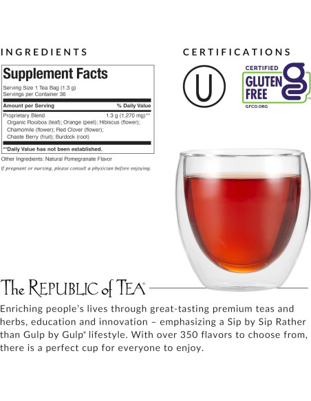 Té Herbal Get Gorgeous The Republic of Tea 36 Cuentos Detox Té Herbal Get Gorgeous The Republic of Tea 36 Cuentos Detox