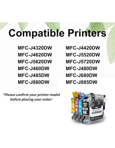 Cartuchos de tinta F FINDERS&CO LC203 10-Pack para impresoras
