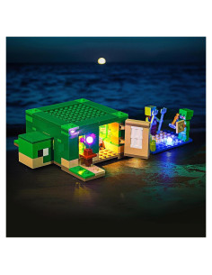 Kit de Iluminación LED Brickshining para Lego Casa Playa Tortuga 21254