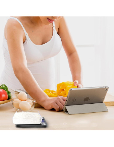 Báscula Digital Fuzion 500g/0.01g con 2 Bandejas - Joyería y Alimentos