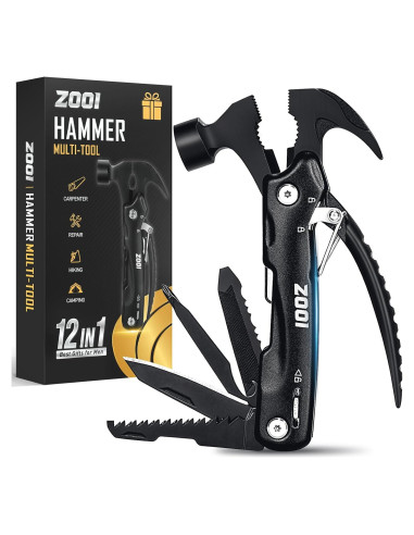 ZOOI Martillo Multiherramienta 12 en 1 para Hombres - Regalo Único