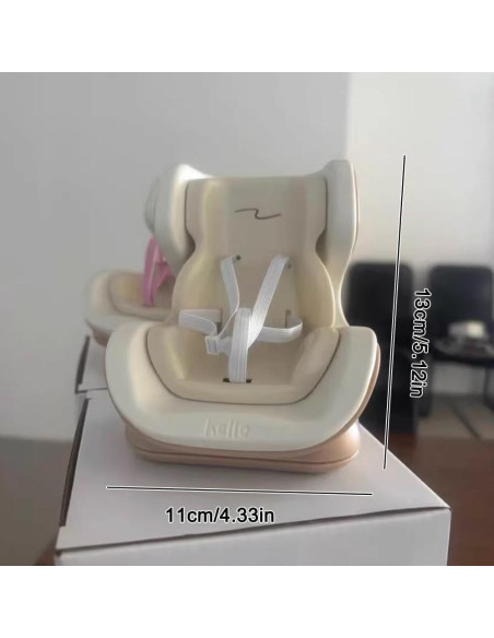 Asiento de coche para muñecas NUJOLI con clip de ventilación Asiento de coche para muñecas NUJOLI con clip de ventilación