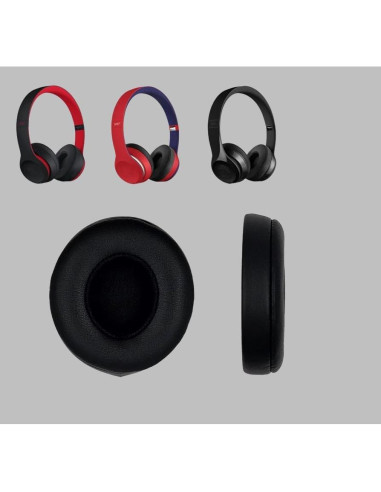 Almohadillas de Reemplazo para Auriculares Beats Solo 2/3 - Negro
