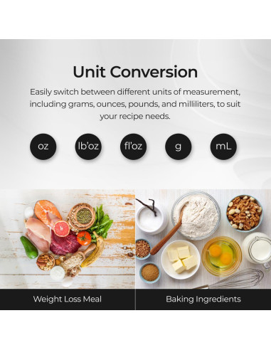 Báscula de Cocina Digital Inteligente K29H Acero Inoxidable 15kg