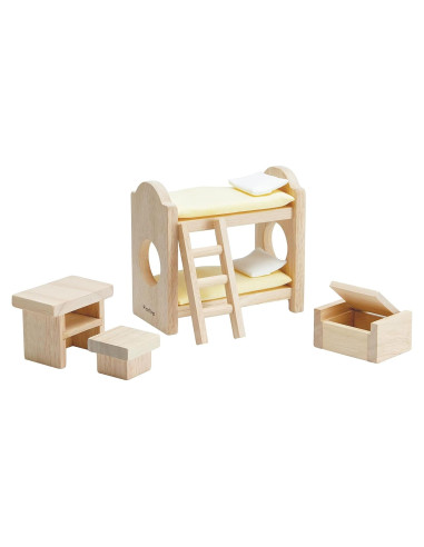 Conjunto de dormitorio en literas PlanToys 5 piezas para niños