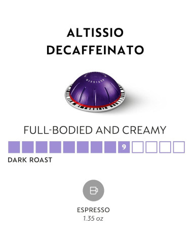 Cápsulas Nespresso Vertuo Altissio Decaffeinato 50 Unidades