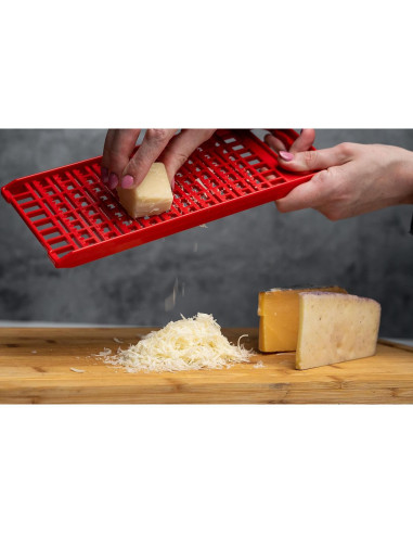 Rallador de Cocina Mejor Utensilio de Cocina Rojo 2 en 1