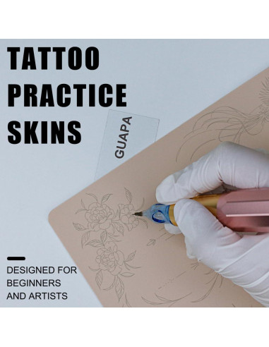 Piel de Práctica de Tatuaje Rasmet 2PCS Silicona Realista