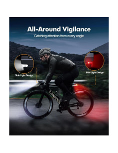 Luces de Bicicleta Zewdov Z46L Recargables IP65 9 Modos 2