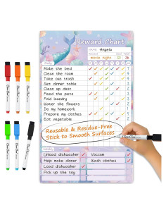 Tabla de Tareas Reutilizable Clever Clean Sirena 20x33cm