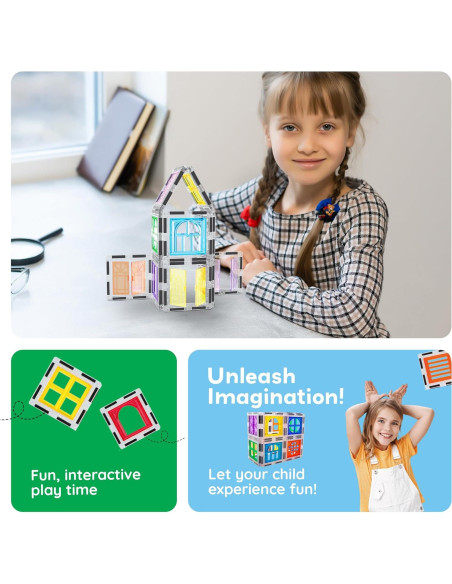 Juego de Construcción Magnético PicassoTiles 30 Piezas STEM Juego de Construcción Magnético PicassoTiles 30 Piezas STEM