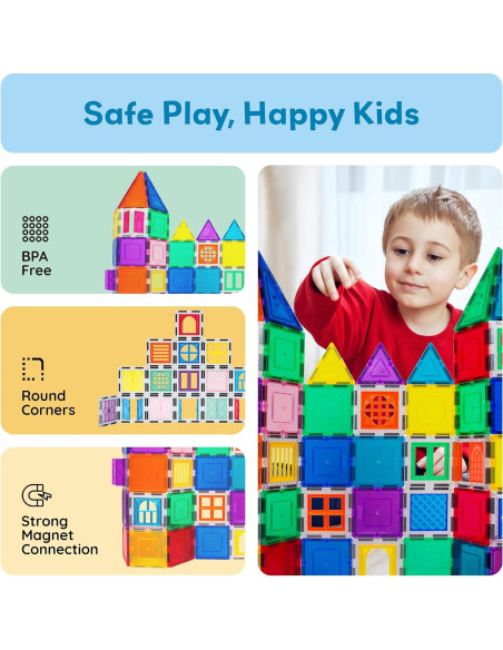 Juego de Construcción Magnético PicassoTiles 30 Piezas STEM Juego de Construcción Magnético PicassoTiles 30 Piezas STEM