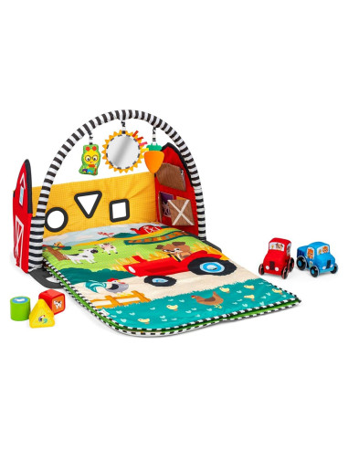Gimnasio de Juego Baby Einstein Busy Barnyard Crece Conmigo - Alfombra Extra Grande 91.4x121.9cm