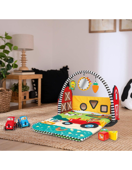 Gimnasio de Juego Baby Einstein Busy Barnyard Crece Conmigo - Alfombra Extra Grande 91.4x121.9cm Gimnasio de Juego Baby Einstein Busy Barnyard Crece Conmigo - Alfombra Extra Grande 91.4x121.9cm