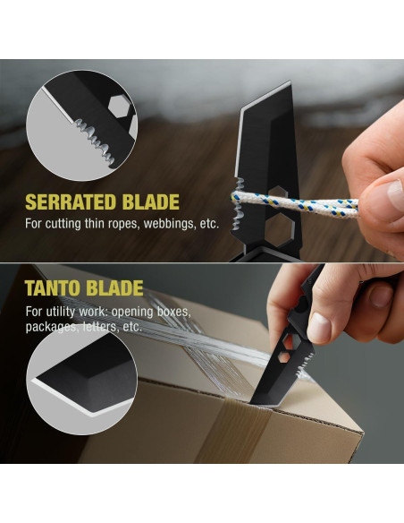 Mini Cuchillo de Llavero Grand Way - 6 en 1 Multiherramienta Negra Mini Cuchillo de Llavero Grand Way - 6 en 1 Multiherramienta Negra