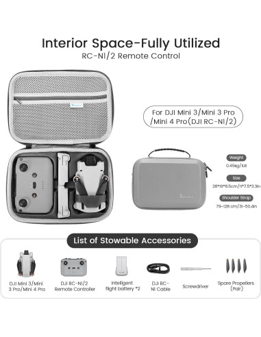 Funda Compacta Skyreat para Drone DJI Mini 4 Pro - 28x19x8.5cm