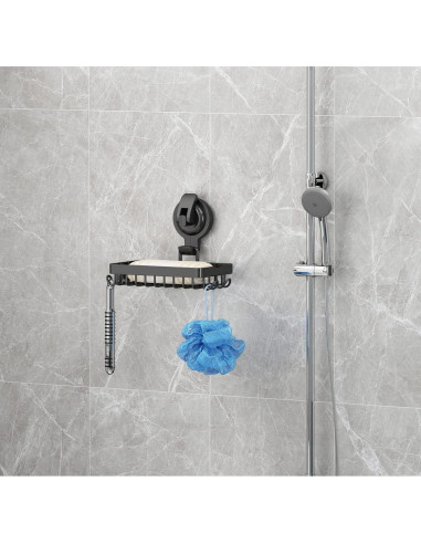 Soporte de Jabón para Ducha TESOT, Acero Inoxidable Negro