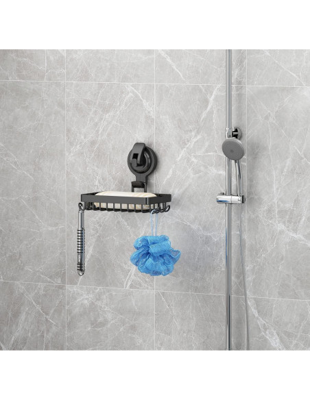 Soporte de Jabón para Ducha TESOT, Acero Inoxidable Negro Soporte de Jabón para Ducha TESOT, Acero Inoxidable Negro