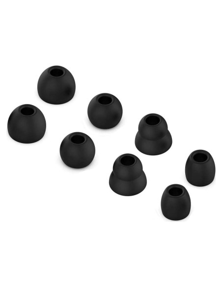 Puntas de Auriculares JNSA Reemplazo Silicona 4 Pares Negro Puntas de Auriculares JNSA Reemplazo Silicona 4 Pares Negro