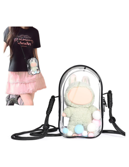 Funda Protectora AICase para Muñeca Labubu - Bolsa Transparente Funda Protectora AICase para Muñeca Labubu - Bolsa Transparente